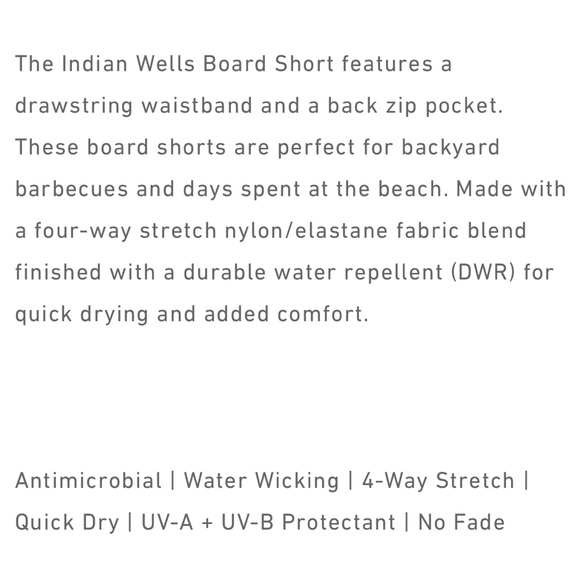 GREYSON Indian Wells Board Short in Abyss Size 40” - Picture 3 of 13